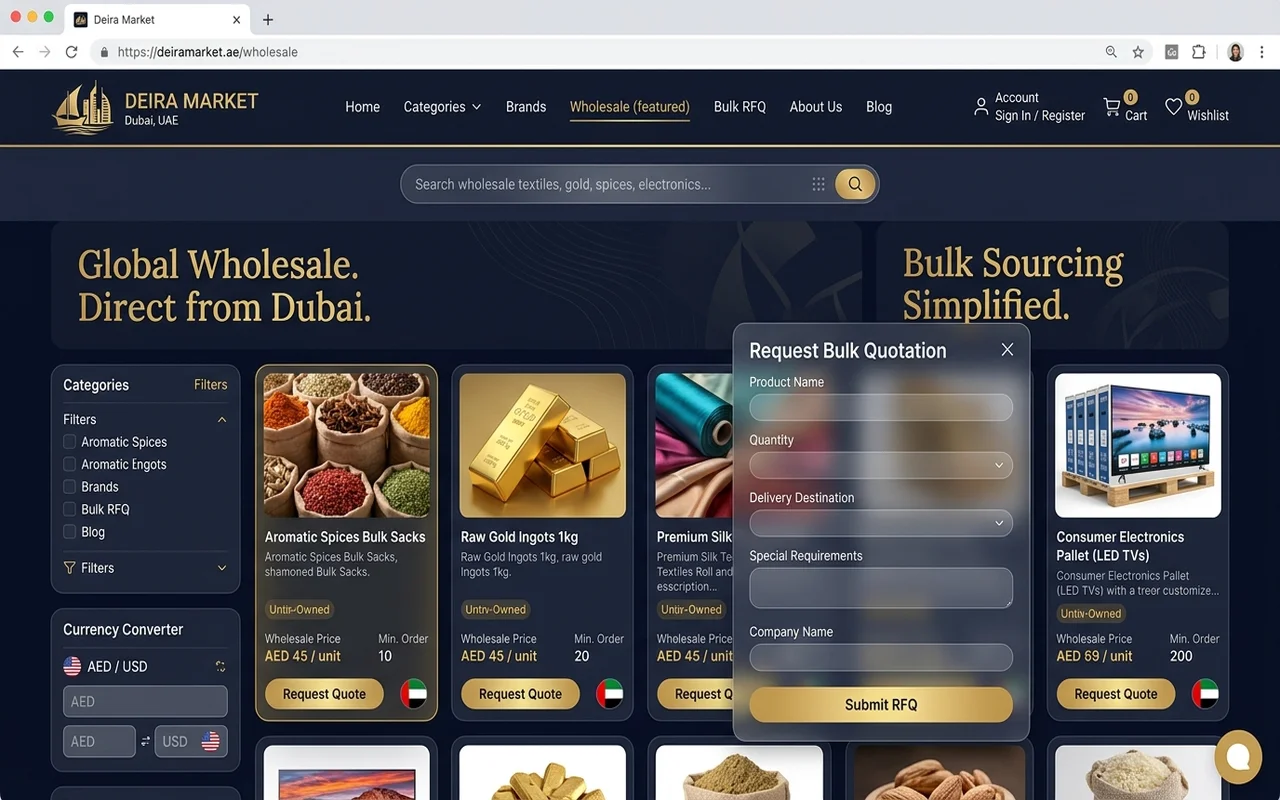 Deira Market — B2B & B2C Multi-Vendor Wholesale Marketplace & E-Commerce