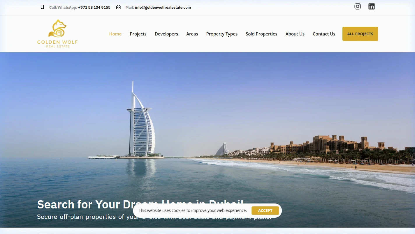 Golden Wolf Real Estate - Luxury Property Showcase
