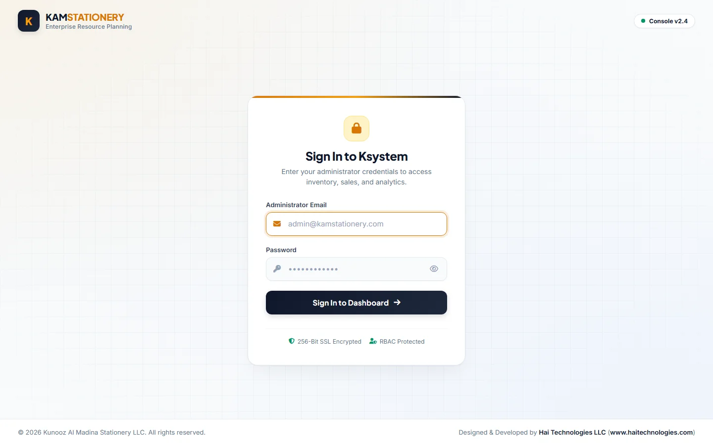 K-System — B2B & B2C Enterprise Operations, Inventory & Multi-Store Core