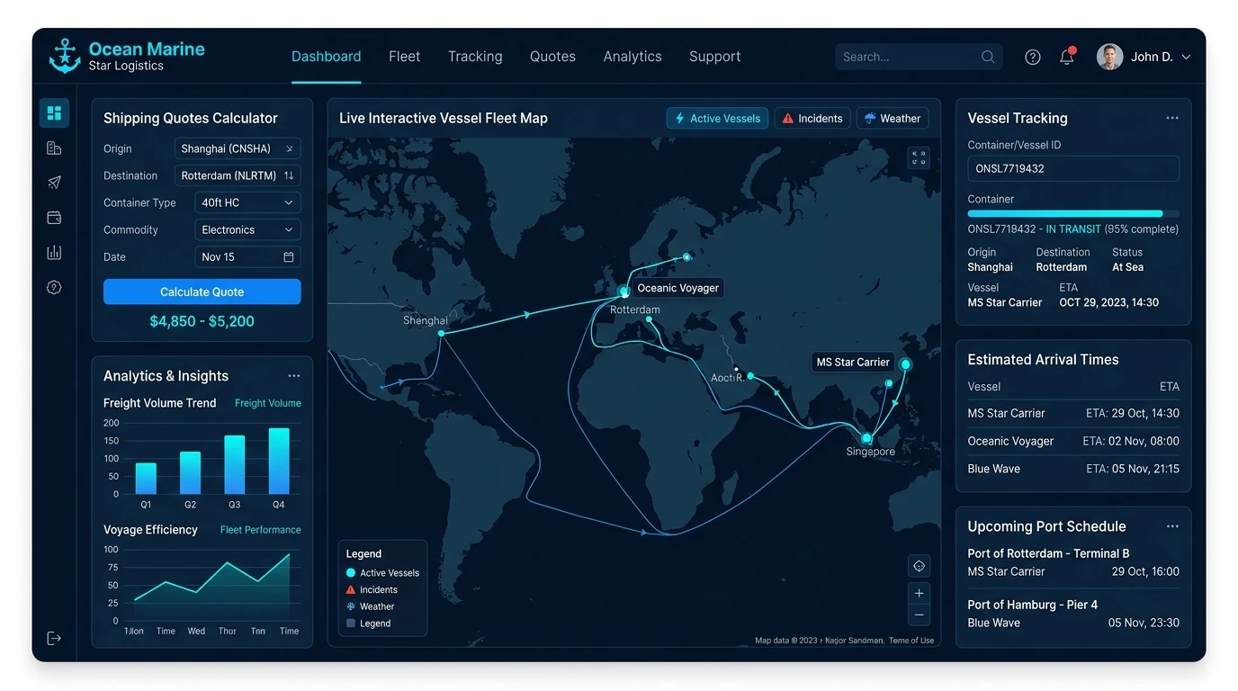 Ocean Marine Star - Global Freight & Maritime Logistics