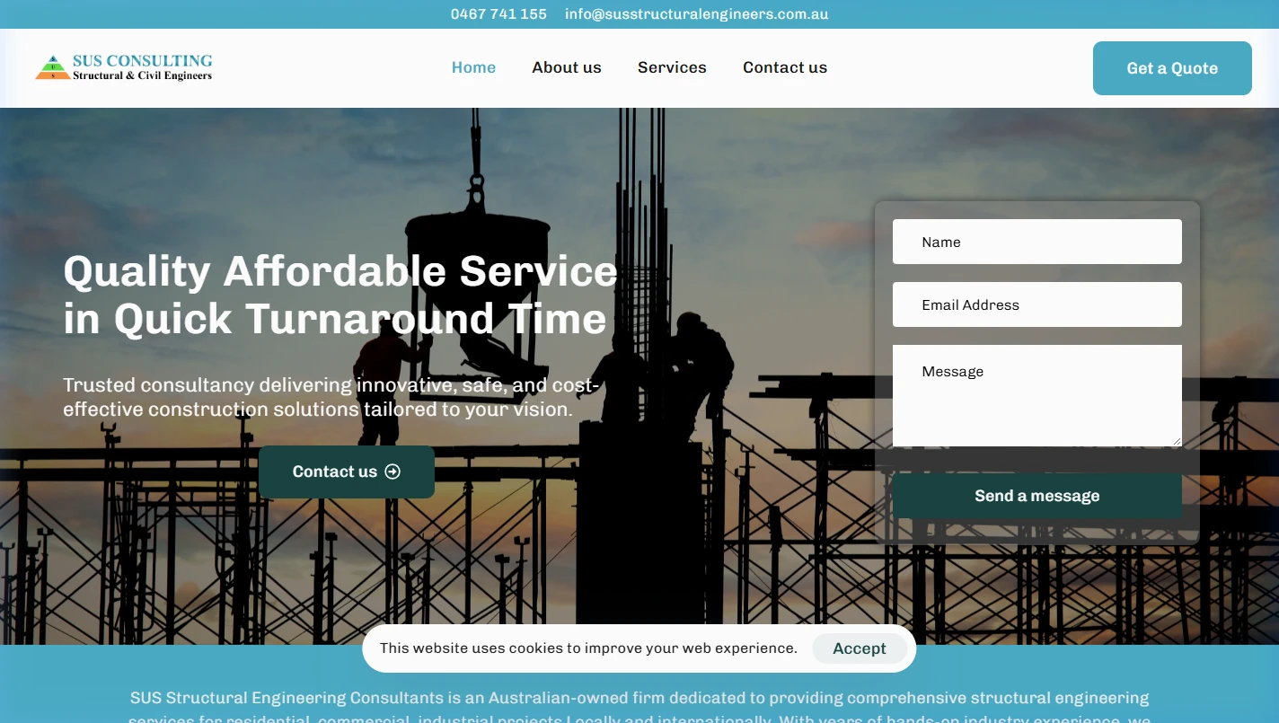 SUS Consulting — Structural Engineering Consultancy Platform