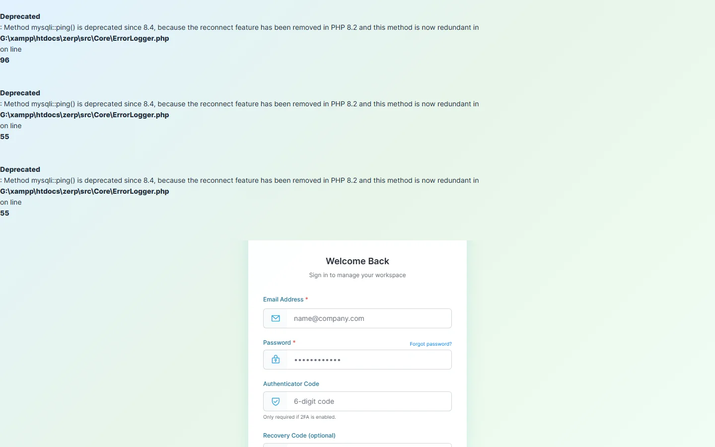 ZERP — Business Center, Serviced Office Leasing & Tenancy Accounting ERP