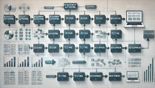 waterfall-project-management-methodology-flowchart